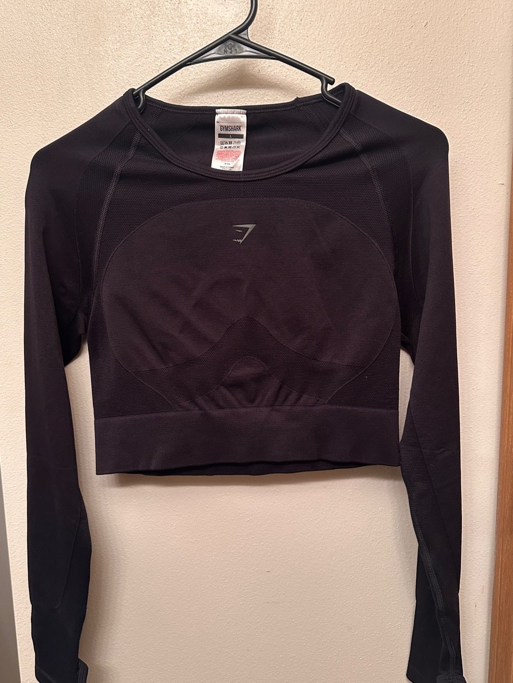 Gymshark Women's Adapt seamless Cropped Performance Top long sleeve NWOT
